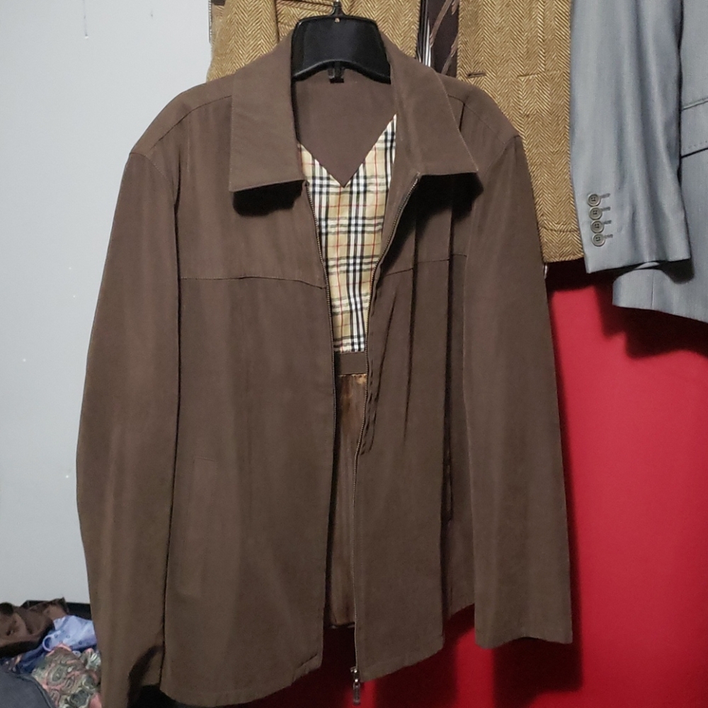 Burberry soft suede jacket